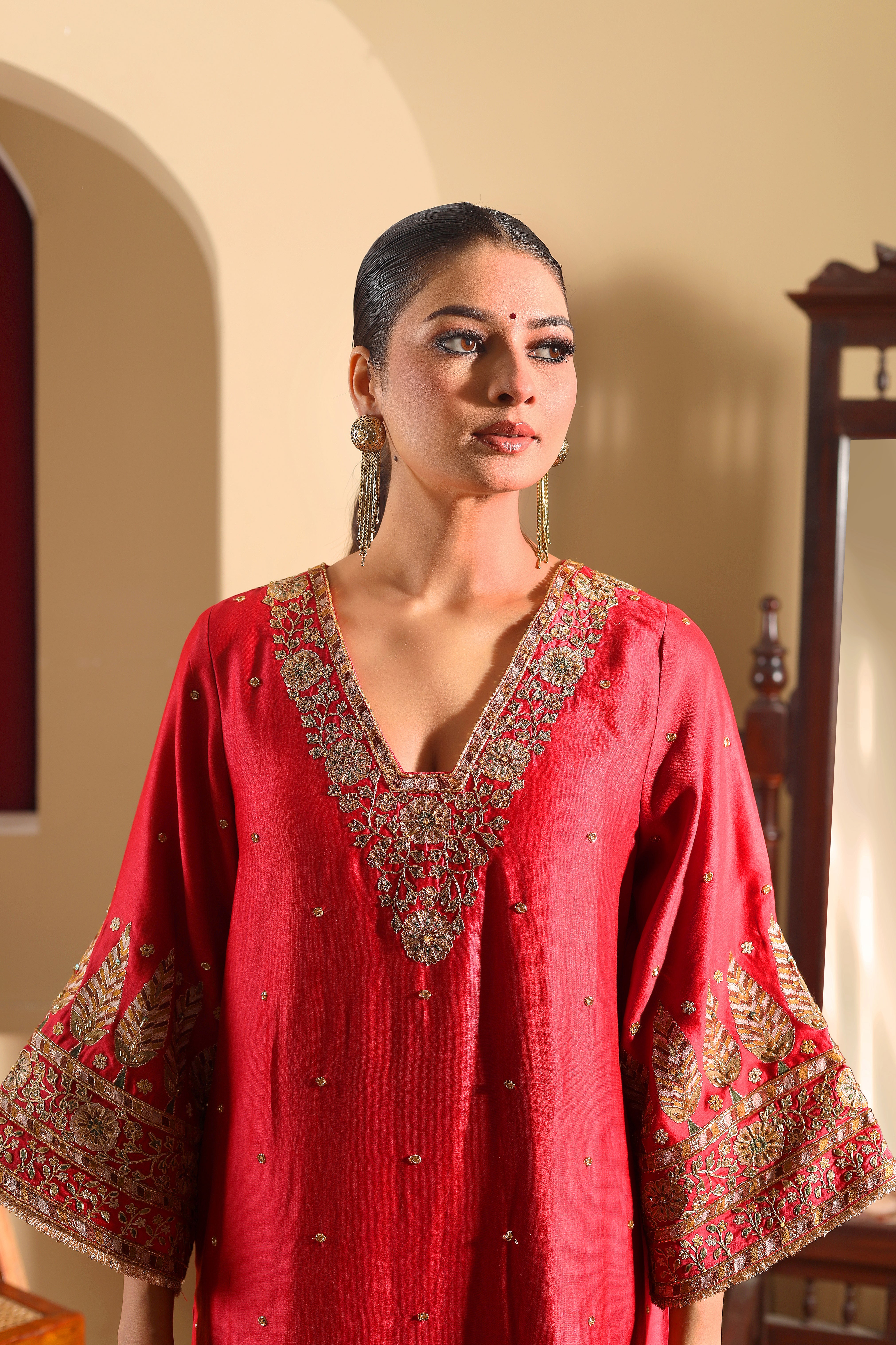 ZEBAA - hand embroidered kurta set with dupatta